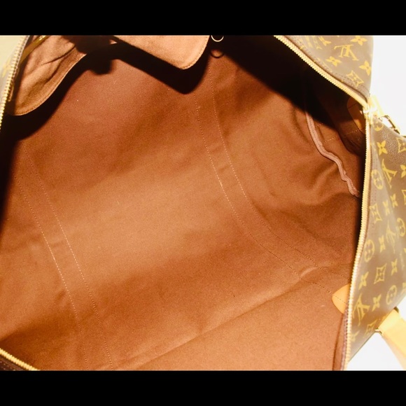 Louis Vuitton Monogram Travel Duffle Crossbody Bag XLarge 💯% AUTHENTIC - Picture 2 of 16